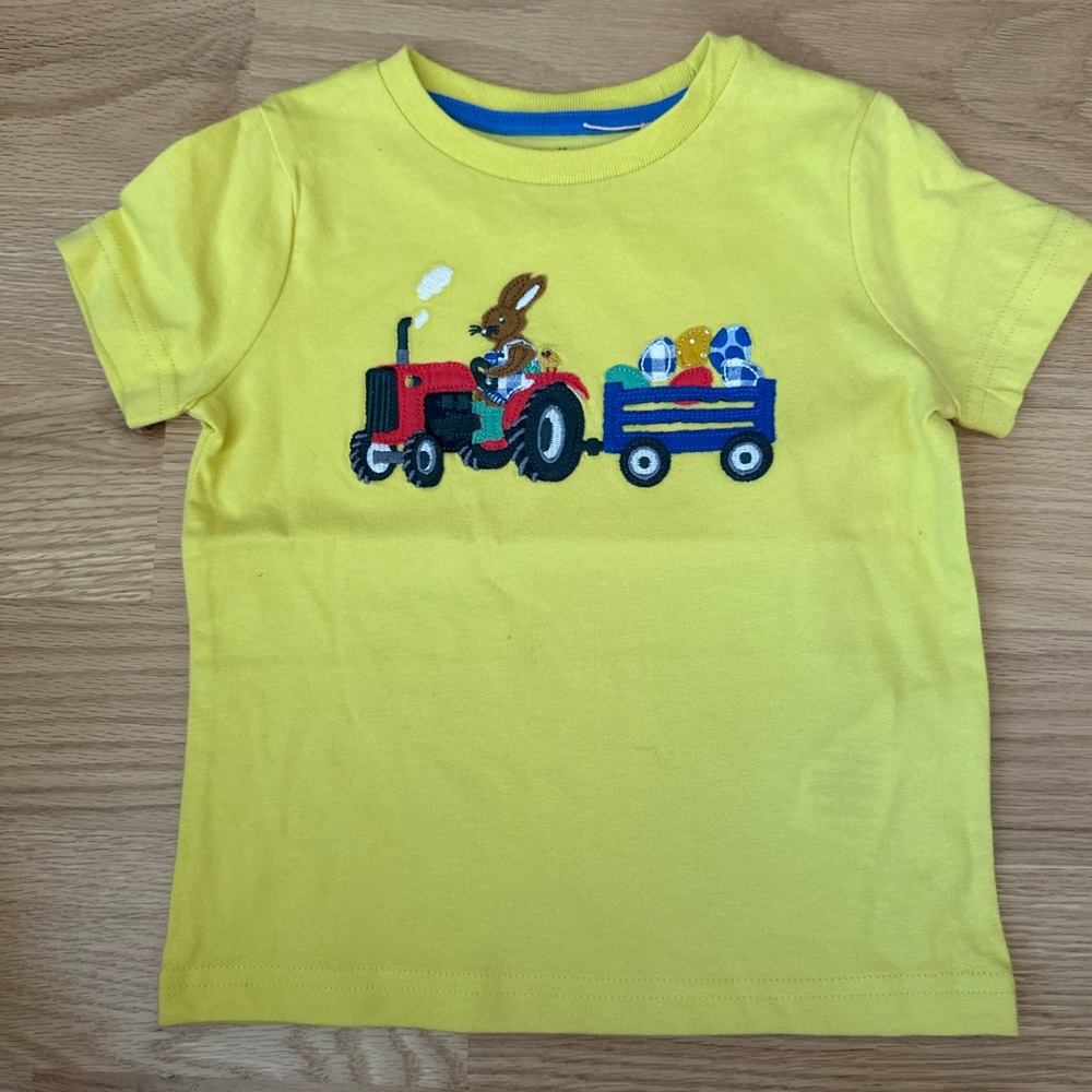 Baby Boden bunny / Easter eggs tee 12-18 months